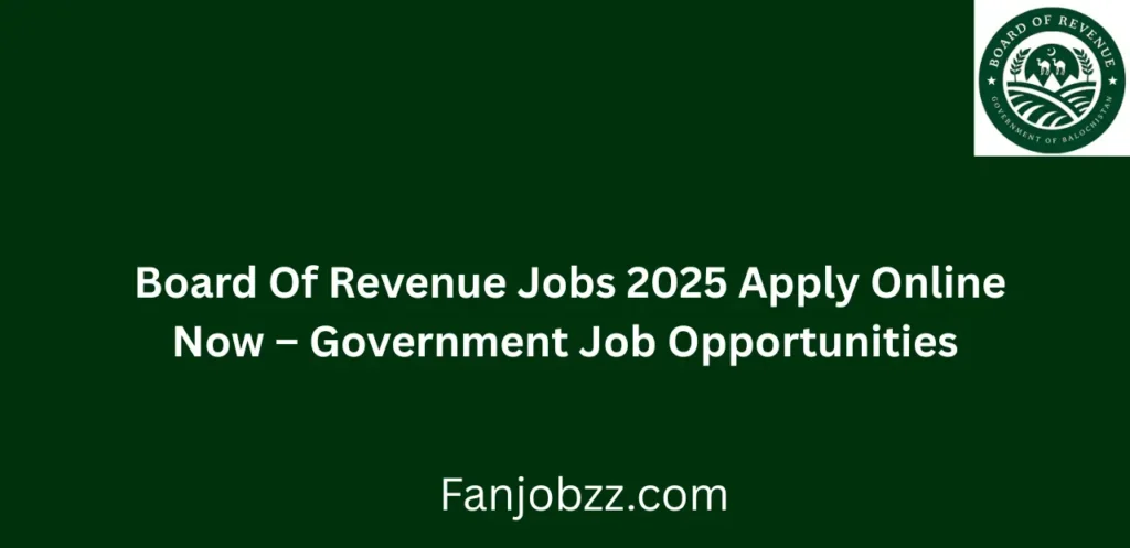 Board Of Revenue Jobs 2025 Apply Online Now Government Job Opportunities