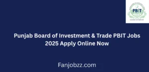 Punjab Board of Investment & Trade PBIT Jobs 2025 Apply Online Now